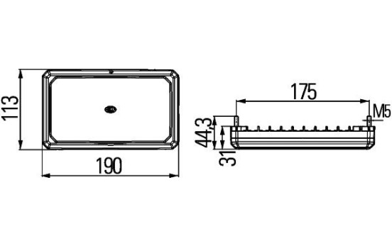 Werkl FlatBeam 1000 LED 45° 12-24V, Imagen 3