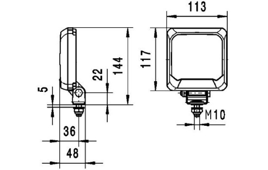 Werkl FlatBeam 500 led 9-33V de pie, Imagen 4