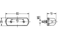 Lámpara de matrícula 2KA 001 389-101 Hella