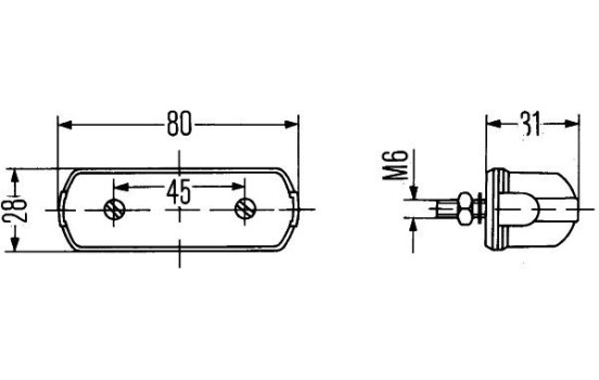 Lámpara de matrícula 2KA 001 389-101 Hella