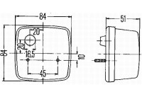 Luz trasera 2SW 003 014-131 Hella