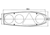 Luz trasera 2VA 341 419-021 Hella
