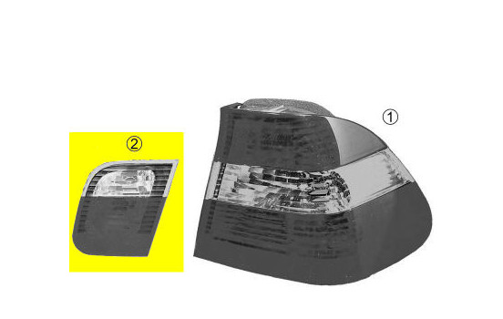 Luz trasera derecha en el interior del modelo SEDAN del año 2002+ 0649934 Van Wezel, Imagen 2