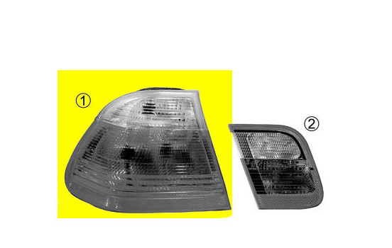 Luz trasera derecha exterior hasta el aÃ±o modelo 2002 SEDÃ?N BLANCO 0646936 Van Wezel, Imagen 2