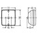 Marcha atrás. 117x139mm 12/24V 48 uds. 2ZR 003 236-057 Hella, Miniatura 2