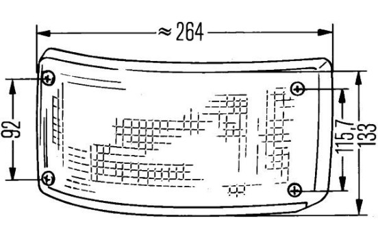 Reml. inb. 264x133mm hor. 2DA 005 603-037 Hella, Imagen 3