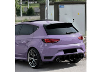AutoStyle Dakspoiler passend voor Seat Leon 5F 5-deurs 2013-2020 3-delig (ABS Glanzend zwart)
