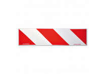 Reflecterende Strepen / Stickers - 14x50cm - Rood/Wit - Set à 2 stuks