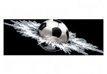 Sticker Graphic Crashed Football - 24x7x5cm
