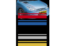 Universele zelfklevende striping AutoStripe Cool350 - Zwart - 2+3mm x 975cm