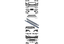 Bumperset C63 AMG look Mercedes-Benz C-klasse W205 2015+ Compleet