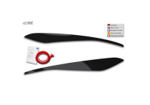 Koplampspoilers passend voor Ford Fiesta MK8 2017-2022 (ABS Glanzend Zwart)