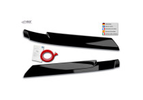 Koplampspoilers passend voor Volkswagen Crafter & MAN TGE 2017- (ABS Glanzend Zwart)