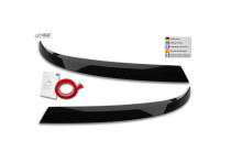 Koplampspoilers passend voor Volkswagen Transporter T6.1 2021- (ABS Glanzend Zwart)