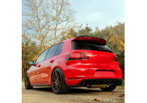 Oneway Achterbumperskirt (Diffuser) Volkswagen Golf VI GTi/GTD 2008-2012 - Glanzend zwart