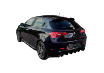 Oneway Achterbumperskirts (Hoeken) passend voor Alfa Romeo Giulietta 2010-2020 - Glanzend zwart