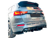 Oneway Achterbumperskirts (Hoeken) passend voor Cupra Ateca MK1 2018- - Glanzend zwart