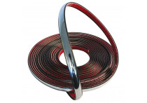 Decoratie strip chroom  6 mm 8m