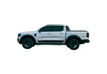 Oneway Set deurpanelen passend voor Ford Ranger T9 2022- - Matzwart