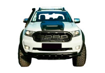 Oneway Motorkapluchtinlaat (Scoop) passend voor Ford Ranger T7/T8 2015-2022 - Matzwart