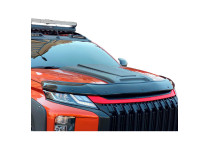 Oneway Motorkapluchtinlaat (Scoop) passend voor Mitsubishi L200 Triton 6 2019- - Matzwart