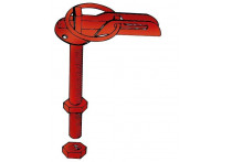 Set universele motorkaphaken/-pins - RVS