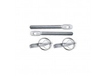 Simoni Racing Set universele motorkaphaken/-pins - RVS - Quick release - Type 2