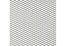 Racegaas aluminium - ruitdesign 16x8mm - 125x25cm