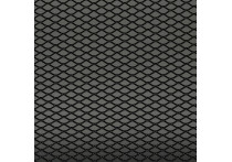Racegaas aluminium zwart - ruitdesign 16x8mm - 125x25cm