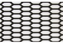 Racegaas PP zwart - HEX 30x11mm - 150x30cm