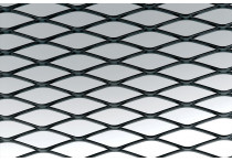 Simoni Racing Zwart Aluminium racegaas - 100x30cm - ruit 12x35mm