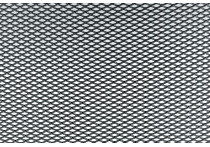 Simoni Racing Zwart Aluminium racegaas - 125x20cm - ruit 2.3x5mm