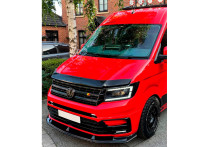 Oneway Voorspoilerlip Volkswagen Crafter MK2 &amp; MAN TGE MK1 PreFacelift 2016- - Glanzend Zwart