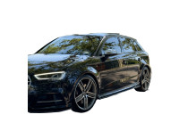 Oneway Set Sideskirts passend voor Audi S3 8V/8V Facelift Sportback 2013-2020 - Glanzend zwart