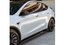 Oneway Set Sideskirts passend voor Tesla Model Y 2019-2025 - Glanzend zwart
