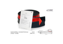 RDX Safe 'N Style Universele Voorspoiler/Sideskirt 250cm Zwart EPDM Rubber 