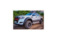 Ensemble d'élargisseurs d'ailes à usage unique (Fender Flares) adaptés au Ford Ranger T6/T7/T8 2012-2022 (Jum