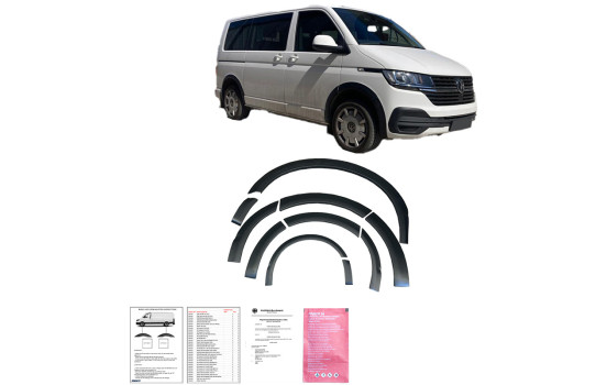 Ensemble d'élargisseurs d'ailes à usage unique (garnitures) pour Volkswagen Transporter T6.1 2020-2022, Image 8
