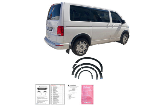 Ensemble d'élargisseurs d'ailes à usage unique (garnitures) pour Volkswagen Transporter T6.1 2020-2022, Image 9