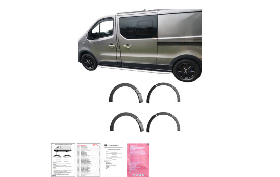 Ensemble d'extensions d'ailes (garnitures) à usage unique pour Renault Trafic 2014- et Opel Vivaro 2014-2018, Image 3