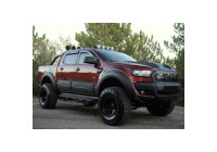 Jeu d'élargisseurs d'ailes à usage unique pour Ford Ranger T6/T7/T8 2012-2022 - Noir mat