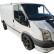 Jeu d'élargisseurs d'ailes à usage unique pour Ford Transit MK7 2006-2014 - Noir mat