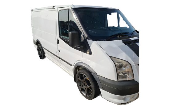 Jeu d'élargisseurs d'ailes à usage unique pour Ford Transit MK7 2006-2014 - Noir mat