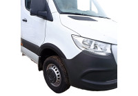 Jeu d'élargisseurs d'ailes à usage unique pour Mercedes Sprinter W907 2018- - Noir mat