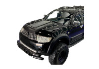 Prise d'air de capot unidirectionnelle (scoop) pour Mitsubishi L200 Triton 4 2007-2014 - Noir mat