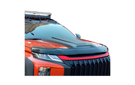 Prise d'air de capot unidirectionnelle (scoop) pour Mitsubishi L200 Triton 6 2019- - Noir mat