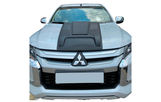 Prise d'air de capot unidirectionnelle (scoop) pour Mitsubishi L200 Triton 6 2019- - Noir mat, Image 2