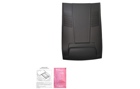 Prise d'air de capot unidirectionnelle (scoop) pour Mitsubishi L200 Triton 6 2019- - Noir mat, Image 6