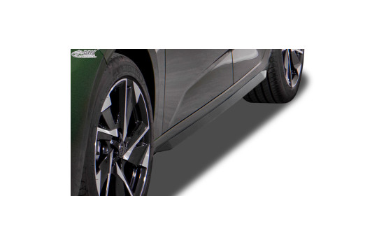 Bas de caisse 'Slim' adaptable sur Peugeot 308 III Hatchback 2021- (ABS noir brillant)