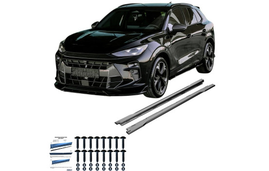 Bas de caisse à sens unique compatibles avec Cupra Terramar (KP1) 2024- - Noir brillant, Image 6